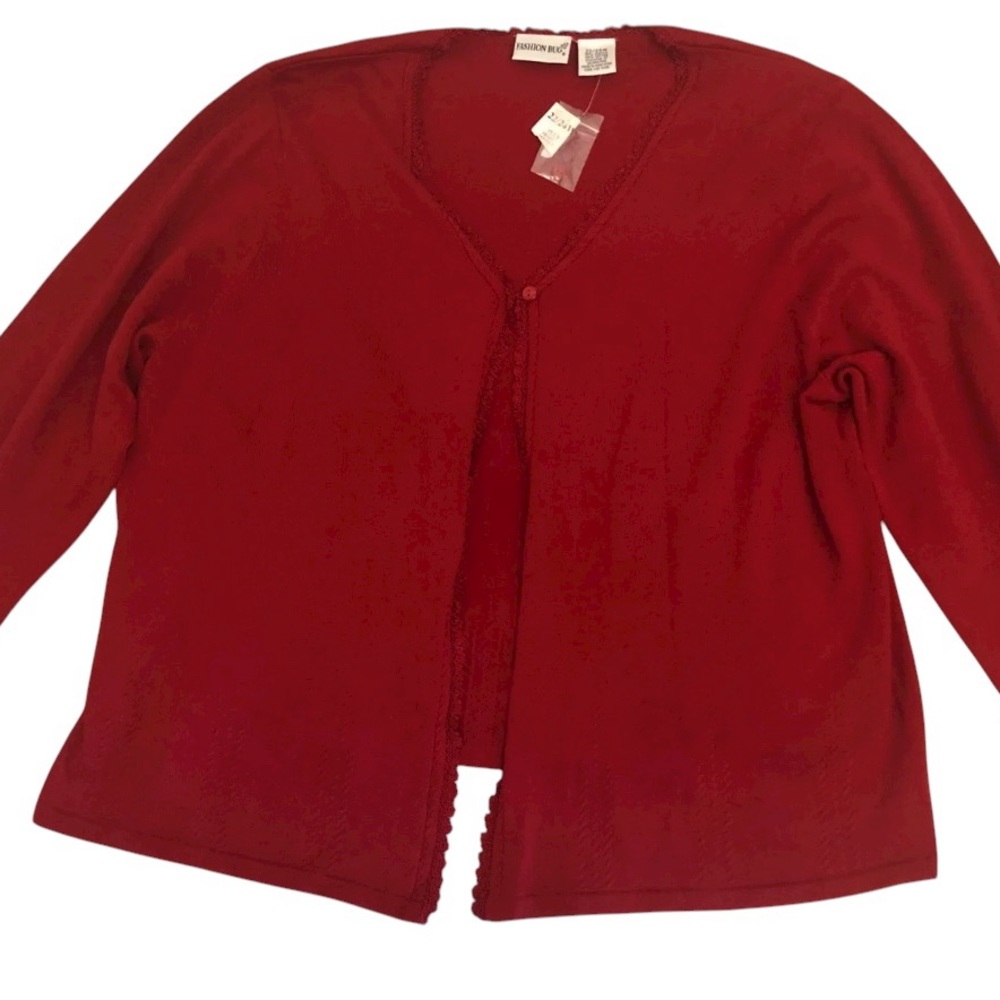 Fashion Bug Plus Size Red Cardigan Sweater
22/24 Costal Grandmother